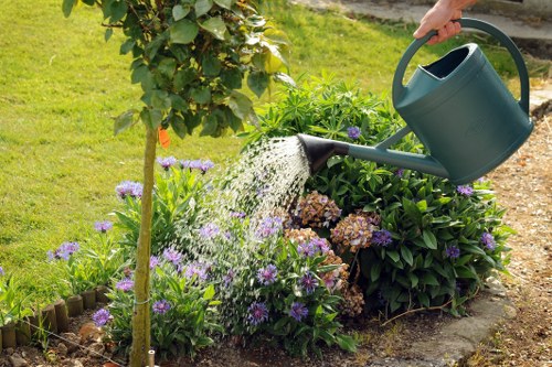 Backyard hardscaping and landscaping in Queensbury